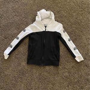 Black and white adidas jacket